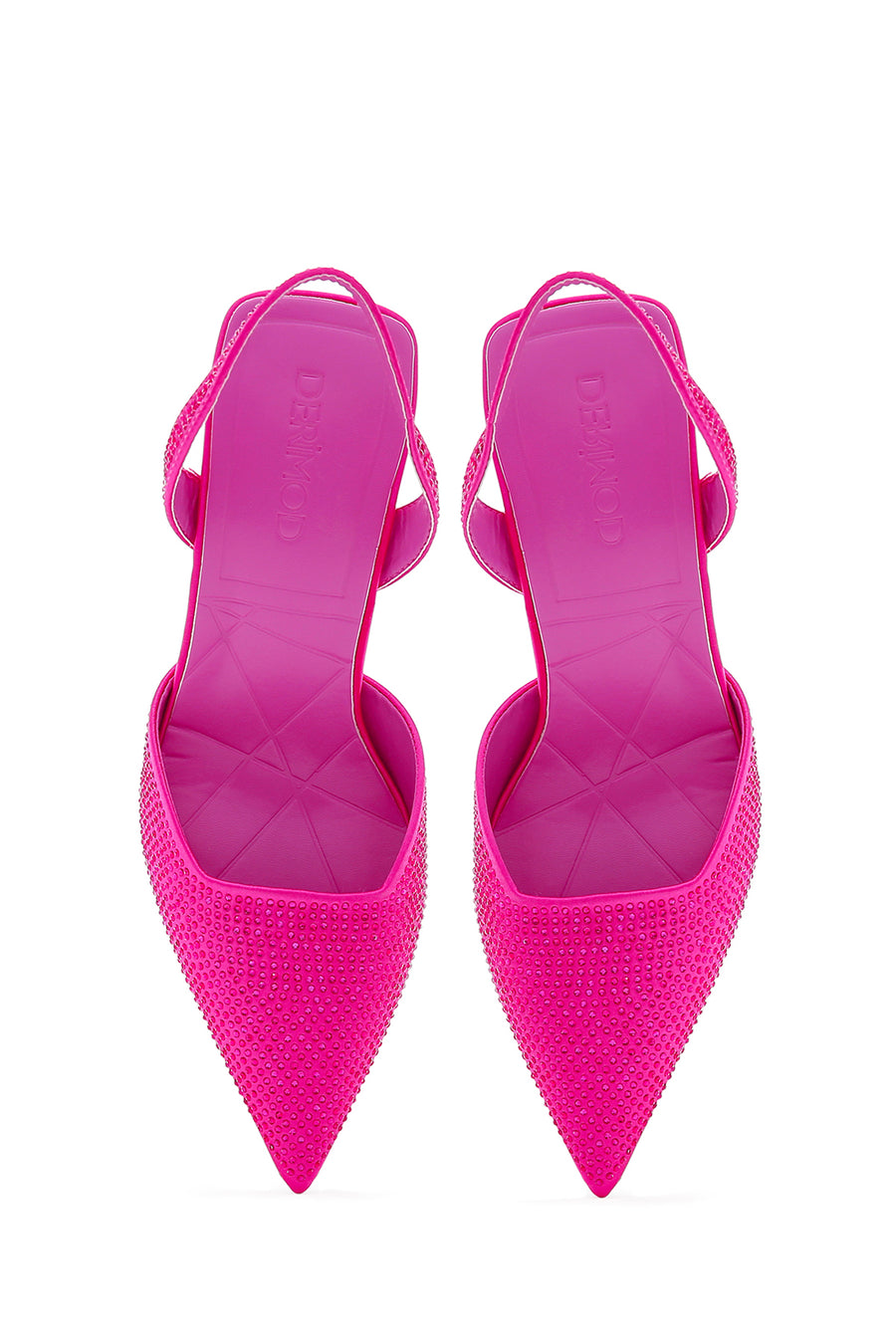 Kadın Fuşya Arkası Açık İnce Topuklu Stiletto