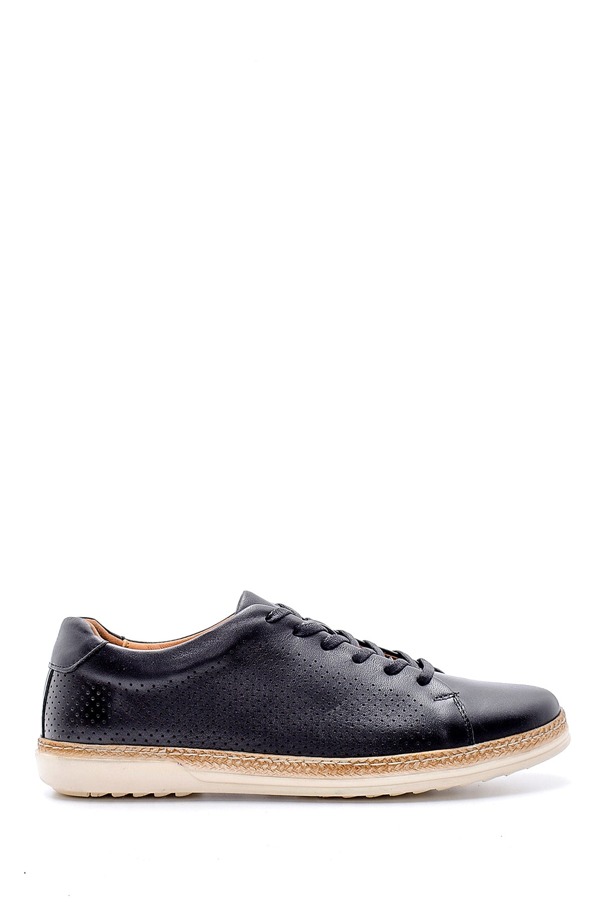 Men's Perforated Leather Sneaker 20SFD3487DI | Derimod