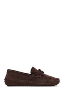 Men's Brown Suede Leather Casual Loafer | Derimod