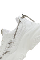 Women's White Thick Soled Sneaker | Derimod