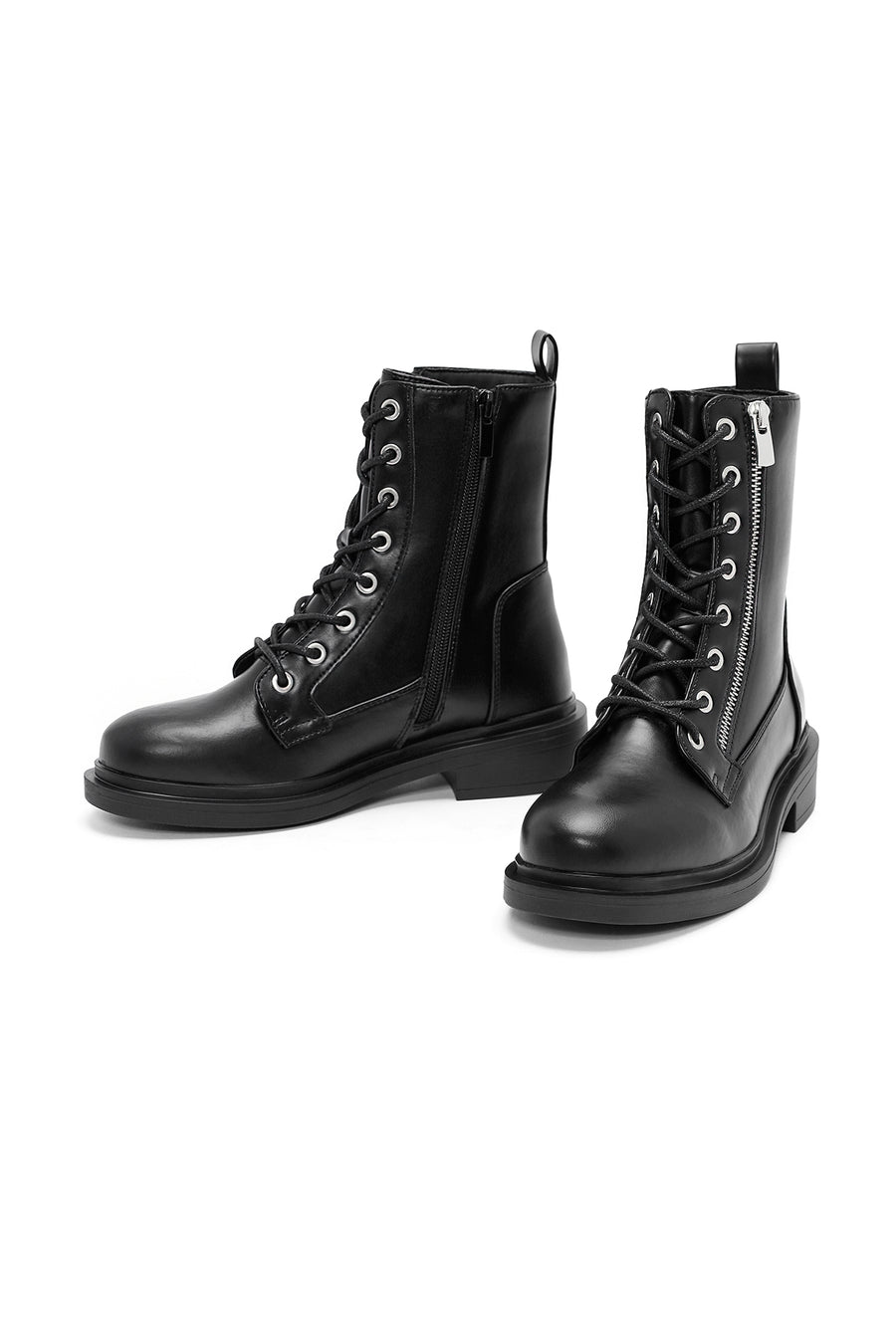 Women's Black Zippered Boots