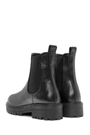 Women's Black Leather Chelsea Boots | Derimod