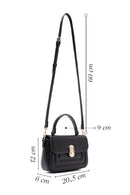 Women's Black Long Strap Mini Crossbody Bag | Derimod