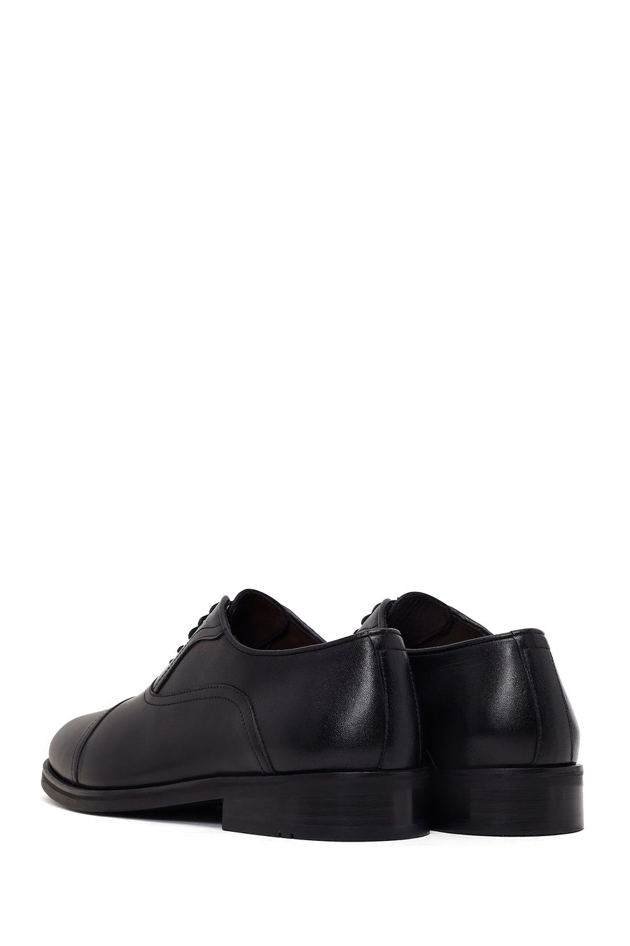 Male Black Lace-up Leather Casual Shoes