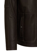 Costa Men's Brown Leather Jacket | Derimod