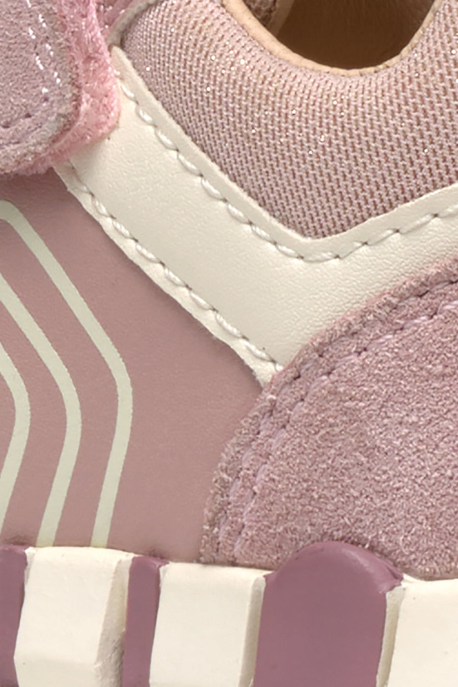 Geox Kız Bebek Pembe Iupidoo Bantlı Deri Sneaker