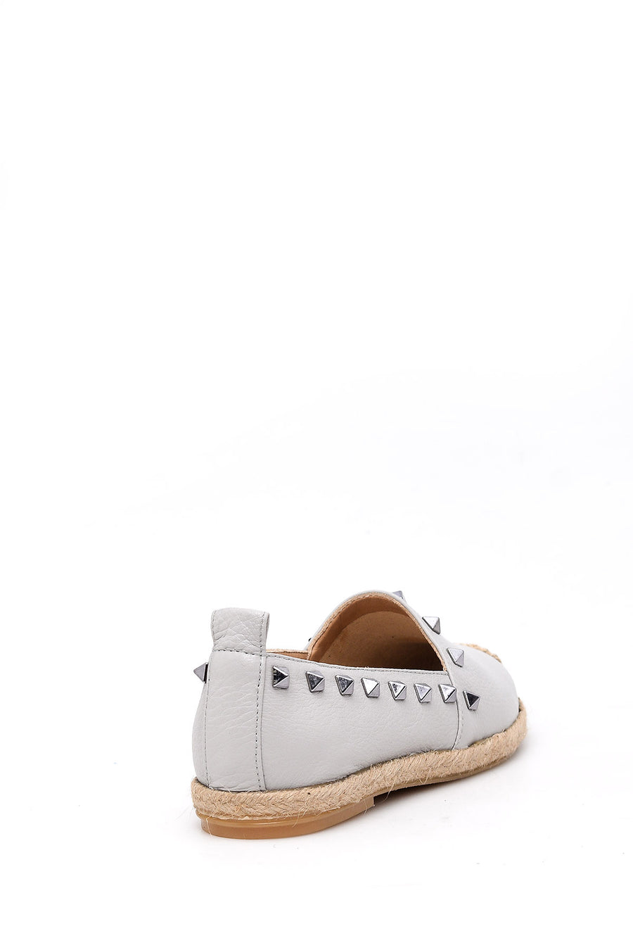 Women's Stone Detailed Leather Espadrille