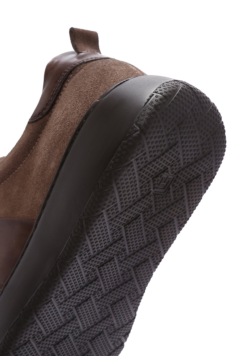 Men's Brown Suede Leather Thick Soled Sneaker