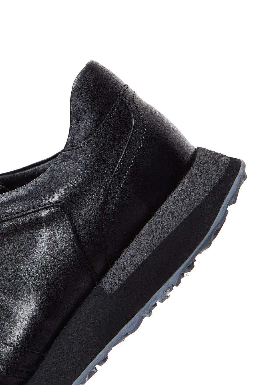 Erkek Siyah Deri Sneaker