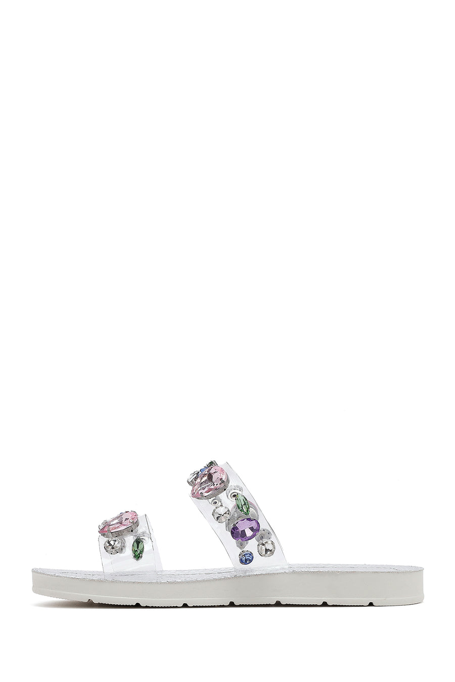 Women's Multicolored Stone Slippers