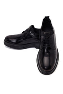 Male Black Lace-up Leather Casual Shoes | Derimod