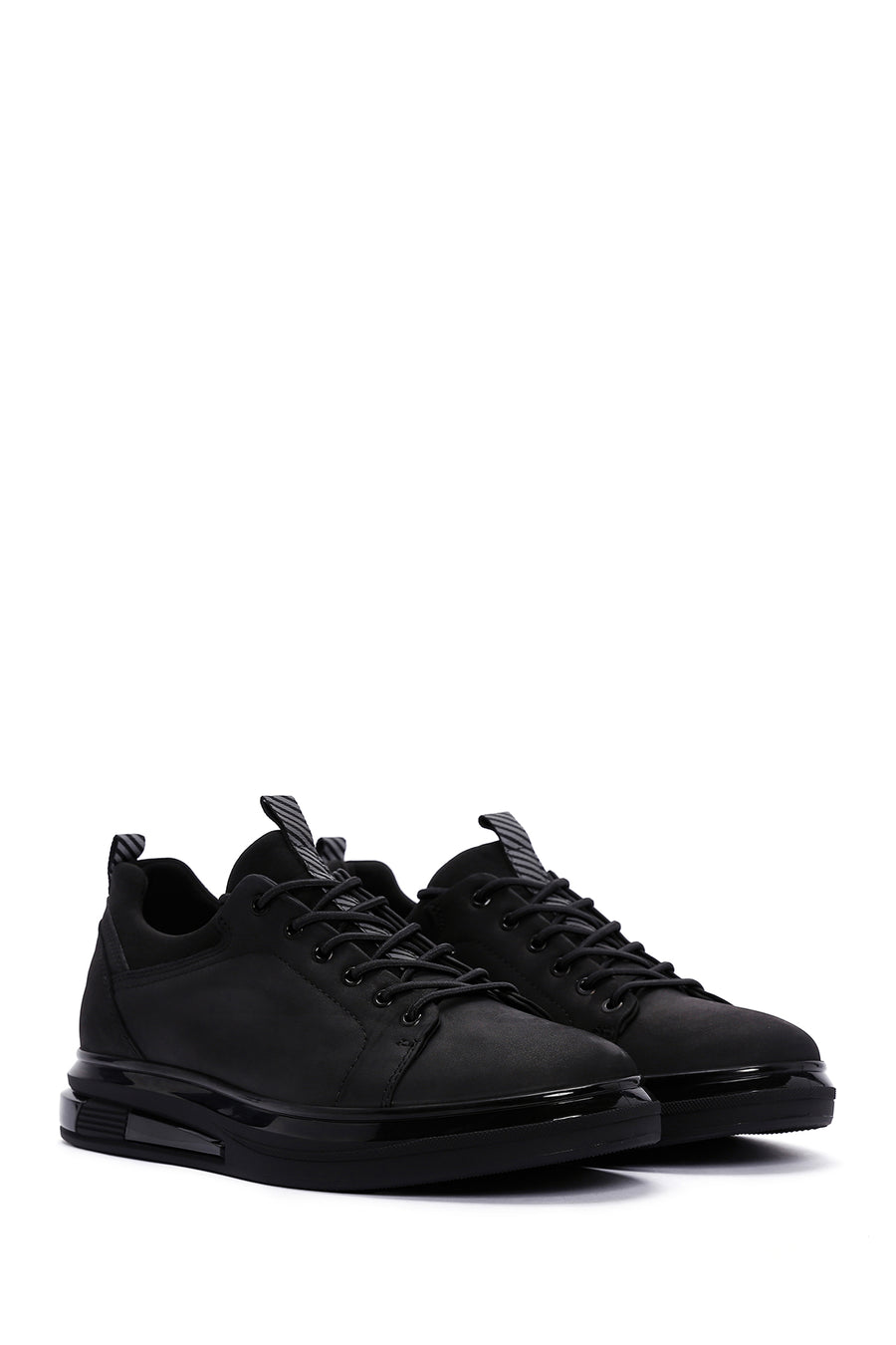 Men's Black Nubuck Leather Sneaker