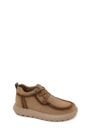 Derimod Zero Male Khaki Lace-Up Thick-Soled Fabric Casual Shoes | Derimod