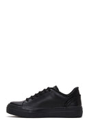 Women's Black Leather Sneaker | Derimod