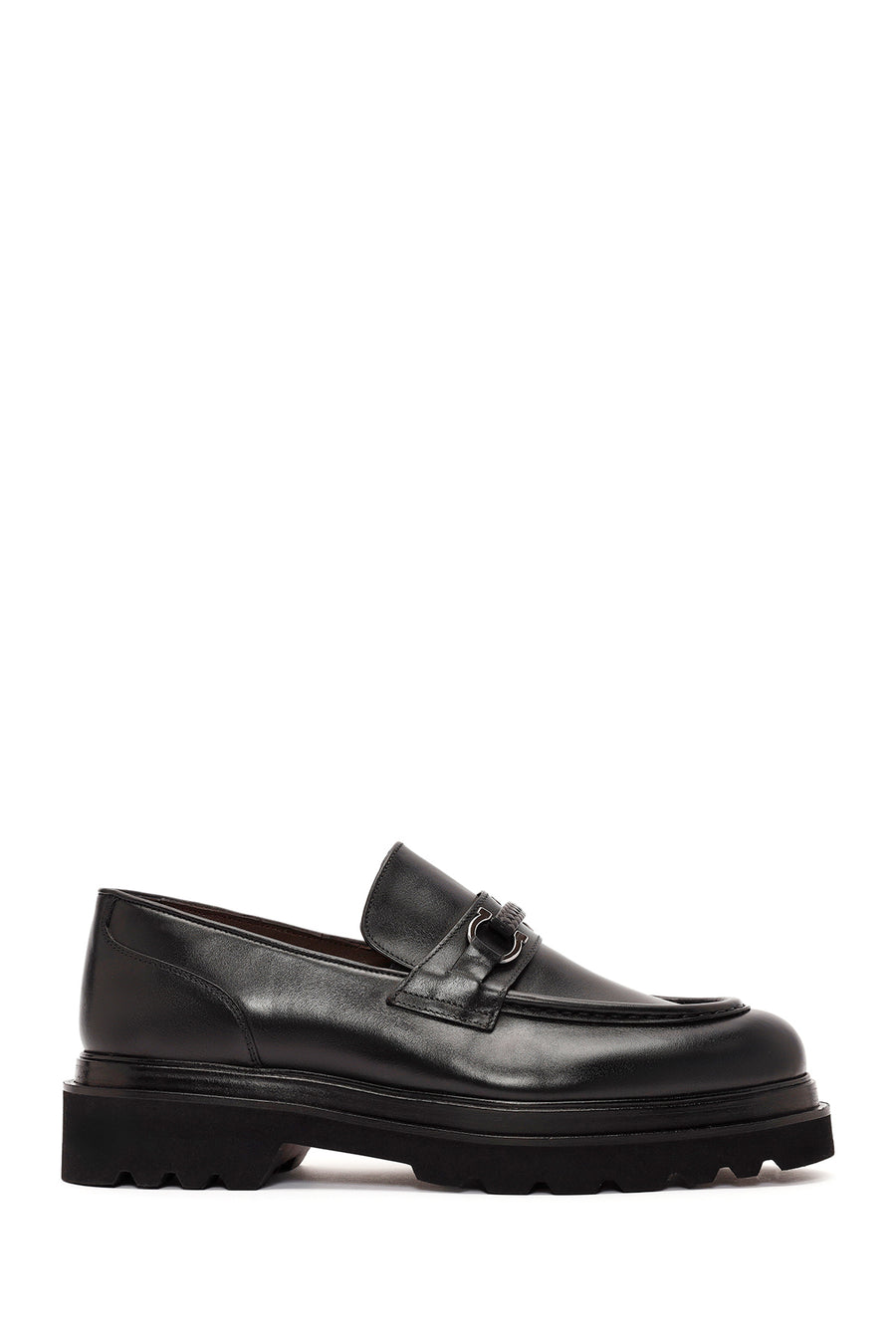Men's Black Leather Casual Loafer 24WFD603018 | Derimod