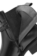 Women's Black Zippered Buckle Detailed Boots | Derimod