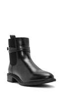 Women's Black Zippered Buckle Detailed Boots | Derimod