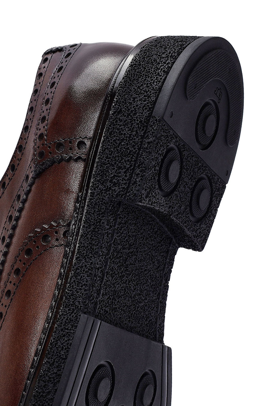 
Men's Brown Lace-Up Leather Casual Shoes
