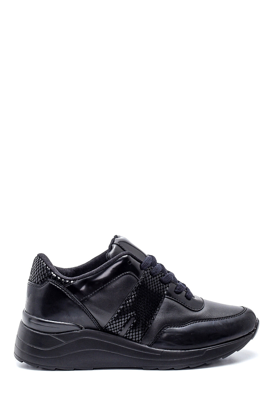 Women's Leather Crocodile Detailed Sneaker 21WFE145214 | Derimod
