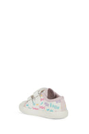 Geox Kız Bebek Beyaz Gisli Bantlı Deri Sneaker | Derimod