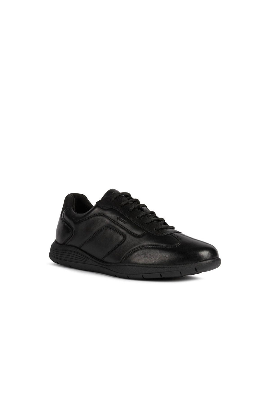 Geox Erkek Siyah Spherica Ec2 Bağcıklı Deri Casual Sneaker