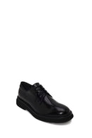 Male Black Lace-Up Leather Casual Shoes | Derimod