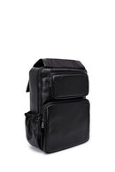 Men's Black Leather Backpack | Derimod