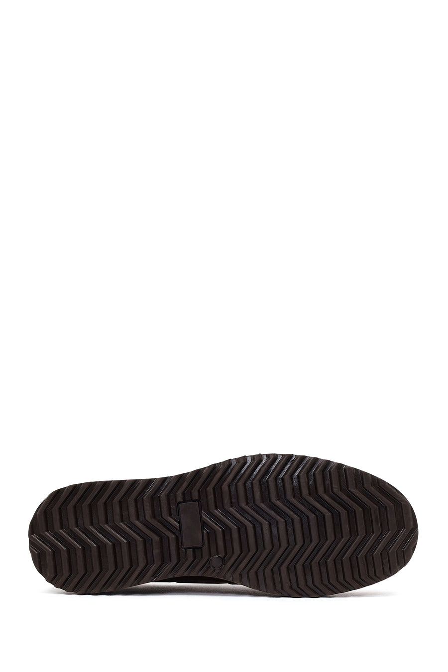 Male Brown Lace-up Thick-Soled Leather Casual Shoes