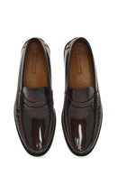 Men's Burgundy Leather Classic Shoes | Derimod