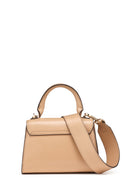 Geox Women's Beige Ciclamina Leather Mini Crossbody Bag | Derimod