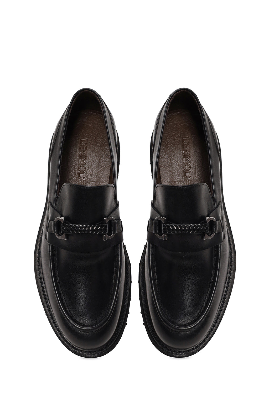 Erkek Siyah Deri Casual Loafer