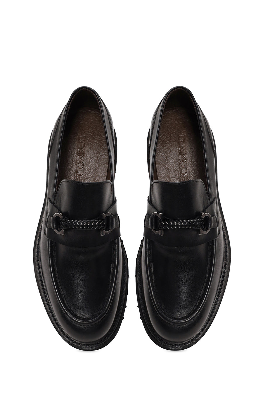 Erkek Siyah Deri Casual Loafer
