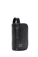 Men's Black Knitted Patterned Clutch Bag | Derimod