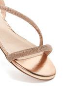 Women's Pink Gold Stone Flat Sandals | Derimod