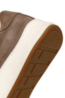 Male Beige Lace-Up Thick-Soled Suede Leather Sneaker | Derimod