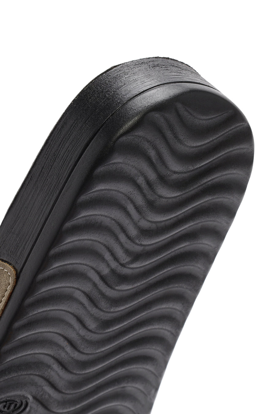 Men's Mink Double Buckle Suede Leather Slippers