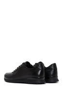 Men's Black Leather Casual Sneaker | Derimod