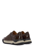 Men's Brown Lace-Up Leather Sneaker | Derimod