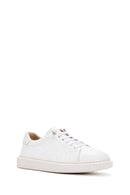 Women's White Leather Sneaker | Derimod