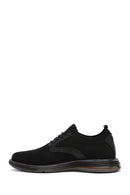 Men's Black Thick Sole Nubuck Detailed Lace Up Fabric Sneaker | Derimod