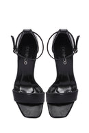 Women's Black Ankle Strap Heeled Sandals | Derimod