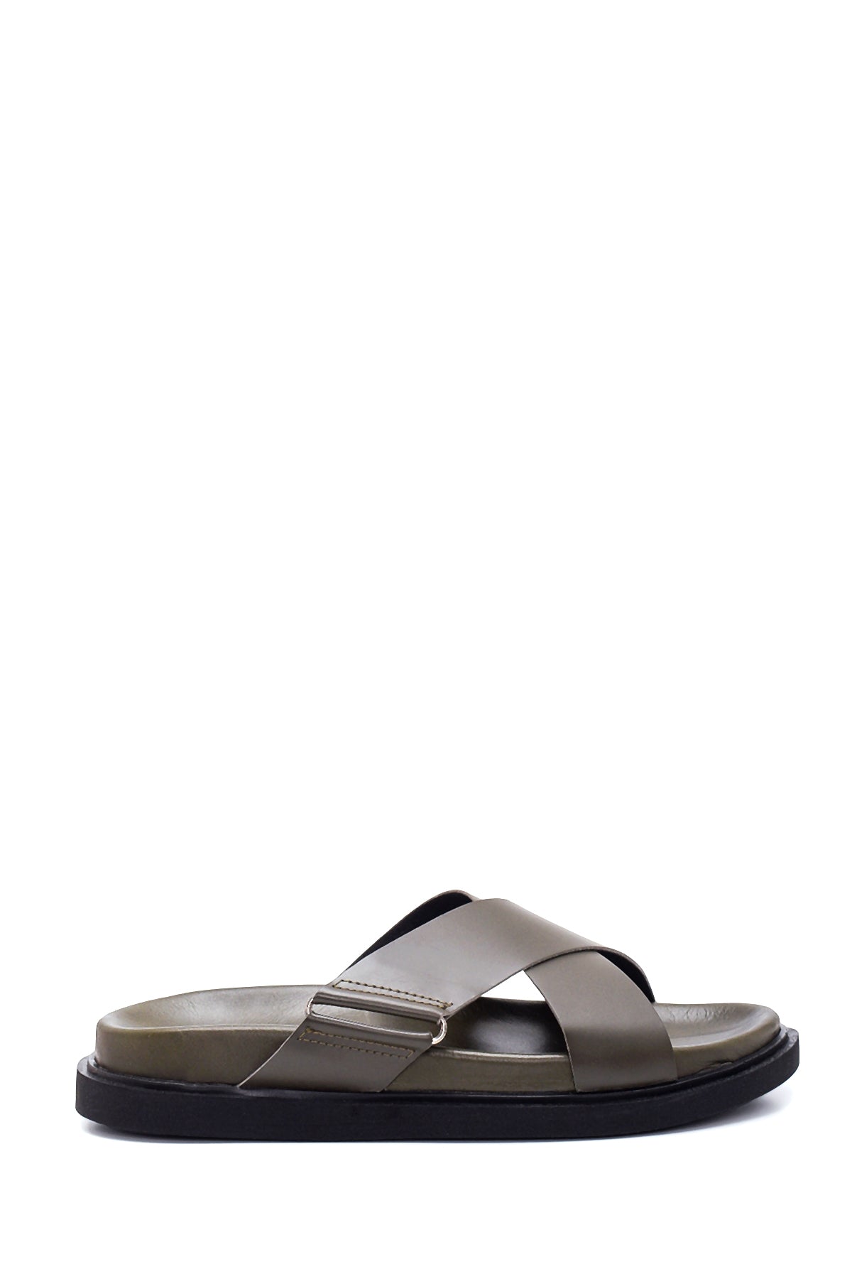 Men's Leather Slippers 22SFD639618 | Derimod