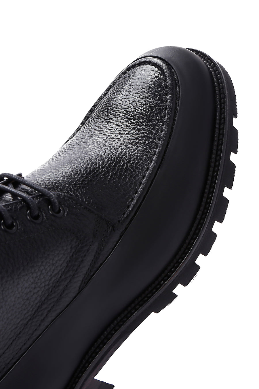 Men's Black Leather Zippered Casual Boots