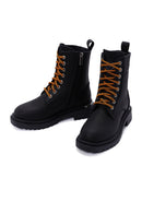 Harley Davidson Women's Black Printed Leather Rebel Boots | Derimod