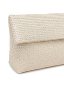 Woman Beige Braided Clutch Bag | Derimod