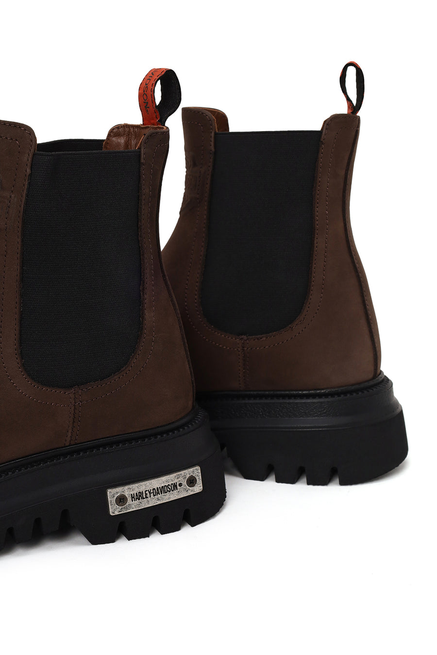 Harley Davidson Woman Brown Mourir Leather Chelsea Boots