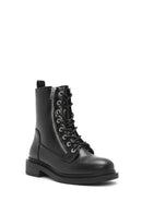 Women's Black Zippered Boots | Derimod