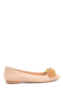 Women's Beaded Detailed Ballerinas | Derimod