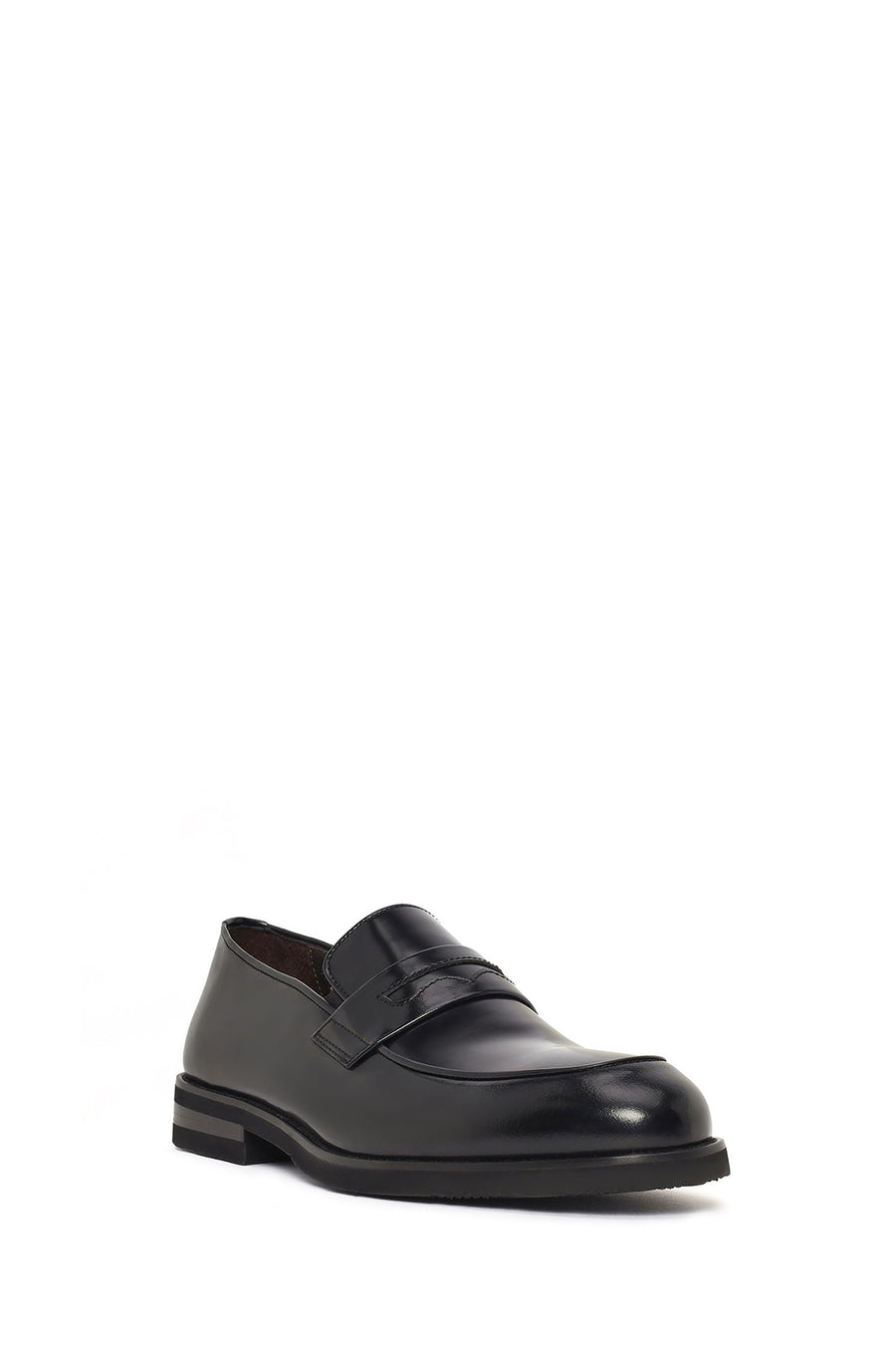 Men's Black Leather Loafer