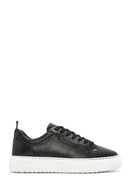 Men's Black Lace-up Leather Sneaker | Derimod